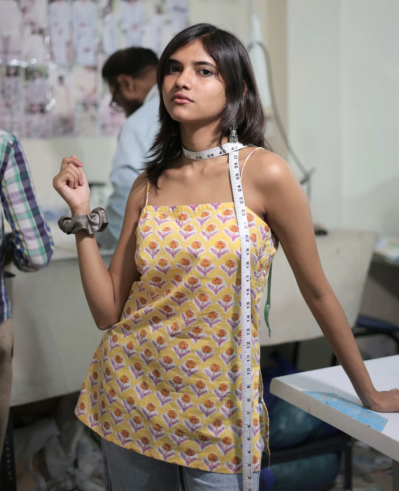Ada Noodle Strap Short Kurti